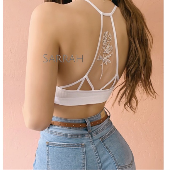 LAST 1 M/L New Design Back Mesh Racerback Bralette - Picture 3 of 8